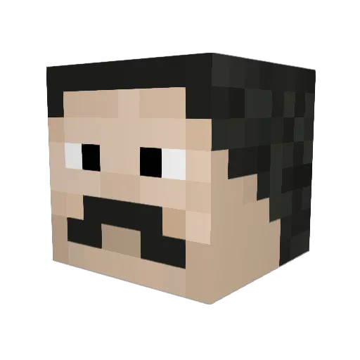 tobskins Minecraft avatar head, 3D render