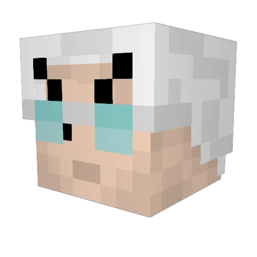 tobster26 Minecraft avatar head, 3D render