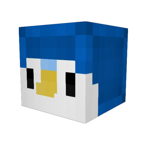tobutofu Minecraft avatar head, 3D render