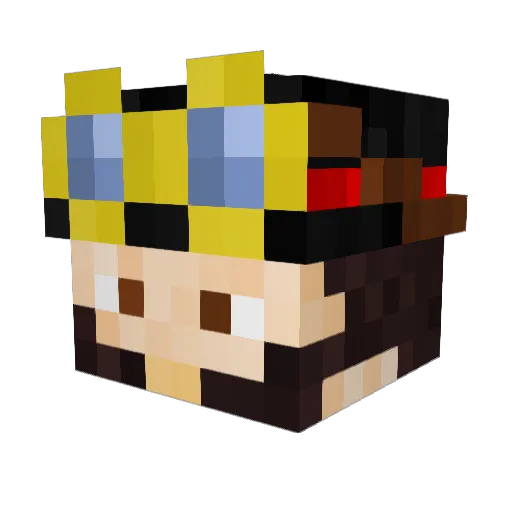 toby121 Minecraft avatar head, 3D render