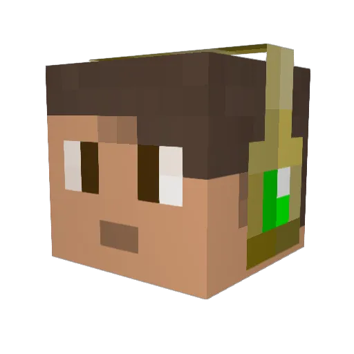 toby13mc Minecraft avatar head, 3D render