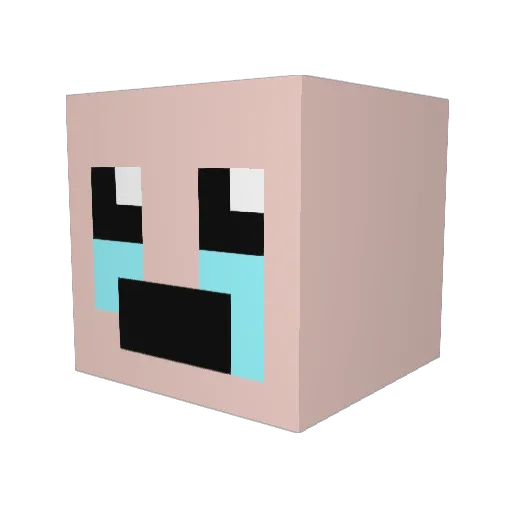 toby1984 Minecraft avatar head, 3D render