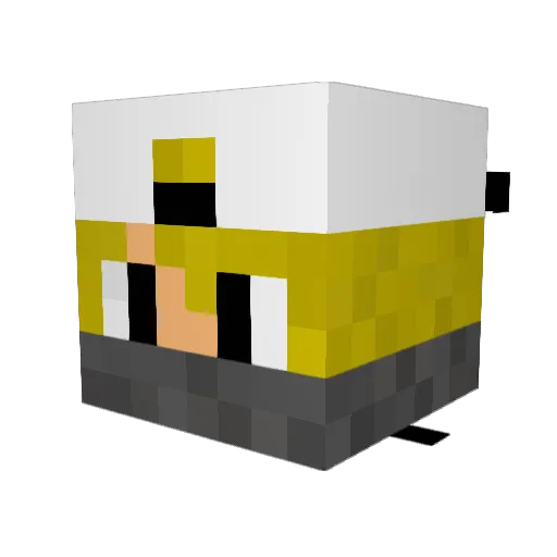 tobydozer Minecraft avatar head, 3D render