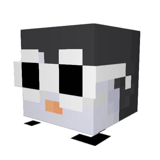 tobyeet Minecraft avatar head, 3D render