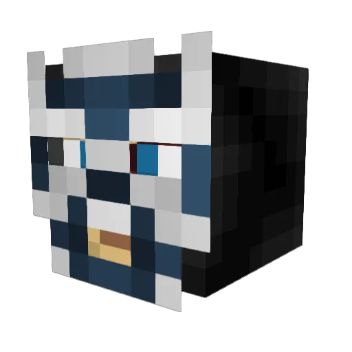 tobynova Minecraft avatar head, 3D render