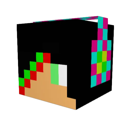 tobythemandk Minecraft avatar head, 3D render
