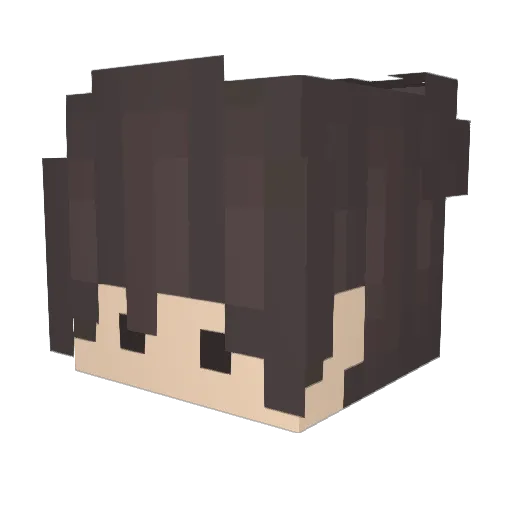 tobytin Minecraft avatar head, 3D render
