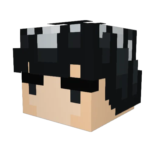 tobytobia Minecraft avatar head, 3D render