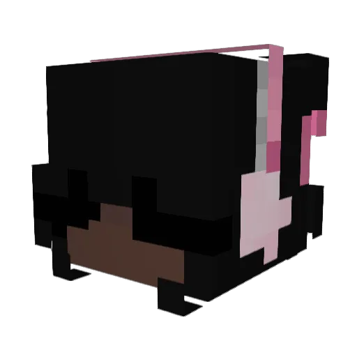 tocienq Minecraft avatar head, 3D render