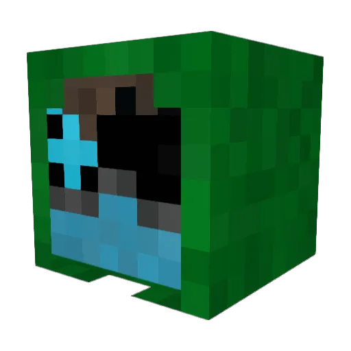 toco123 Minecraft avatar head, 3D render