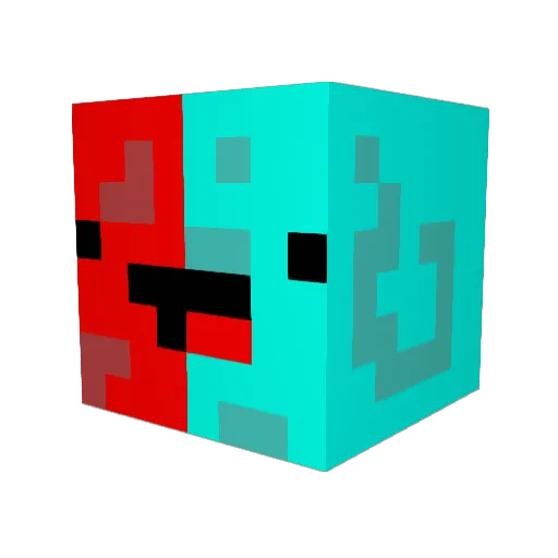 tocositoco Minecraft avatar head, 3D render