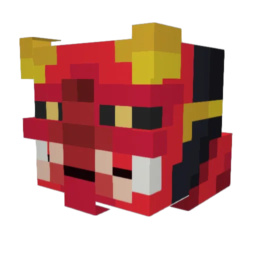 todo__ Minecraft avatar head, 3D render
