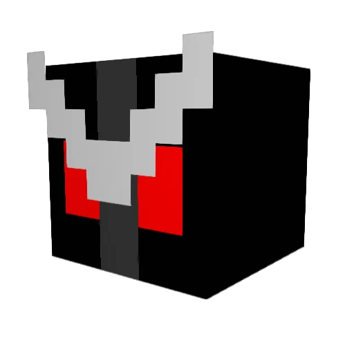 todoroki3 Minecraft avatar head, 3D render