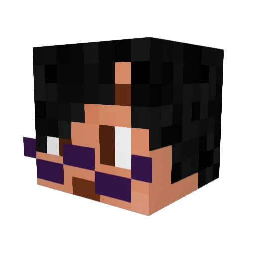 todrawki Minecraft avatar head, 3D render