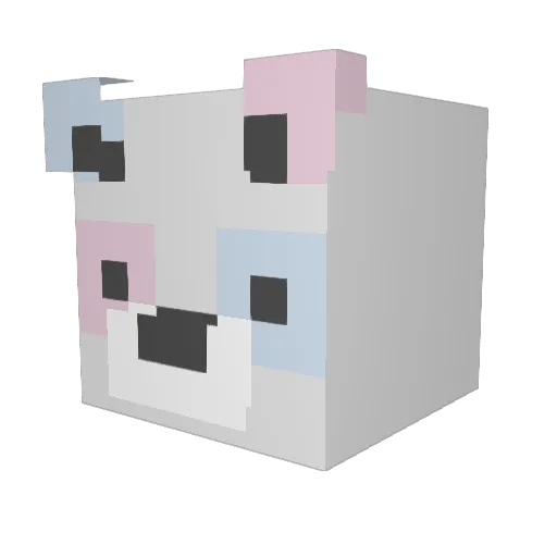 toegrod Minecraft avatar head, 3D render