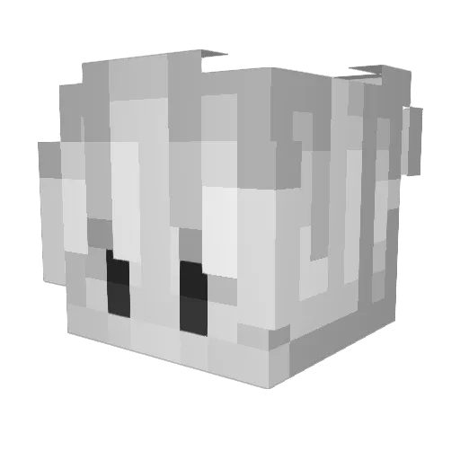 toeii Minecraft avatar head, 3D render
