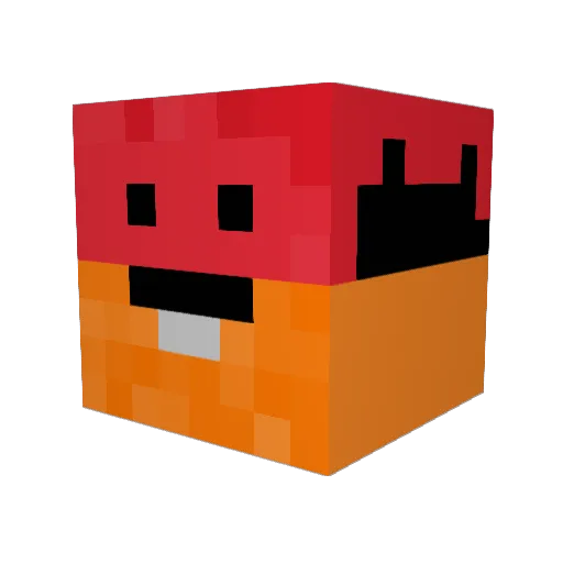 toemuncha10 Minecraft avatar head, 3D render