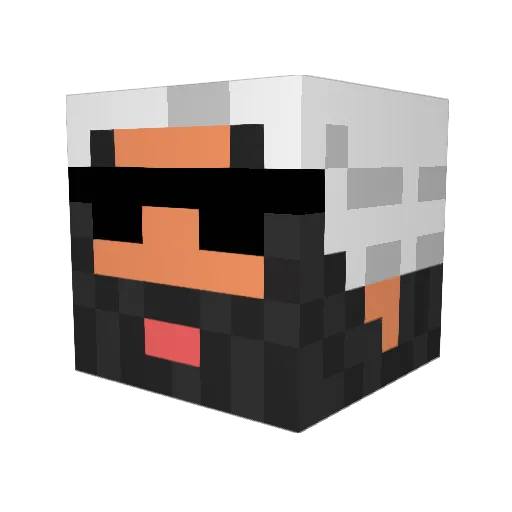 toese Minecraft avatar head, 3D render