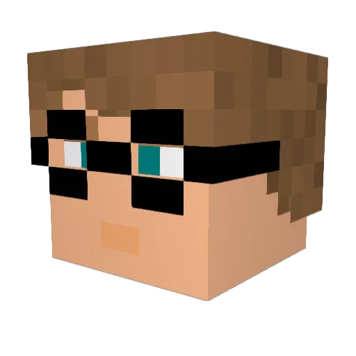 toetap Minecraft avatar head, 3D render