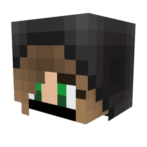toffeepopcorn315 Minecraft avatar head, 3D render