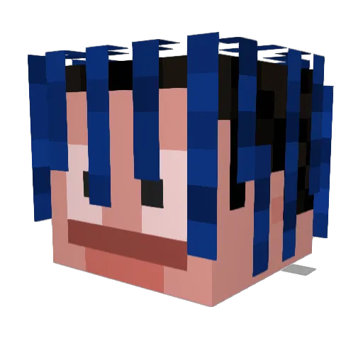 toffido Minecraft avatar head, 3D render