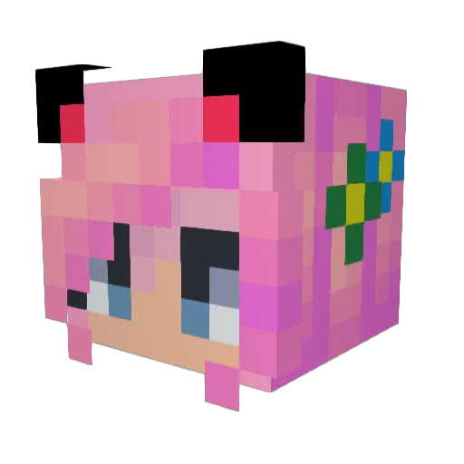 tofoskin Minecraft avatar head, 3D render