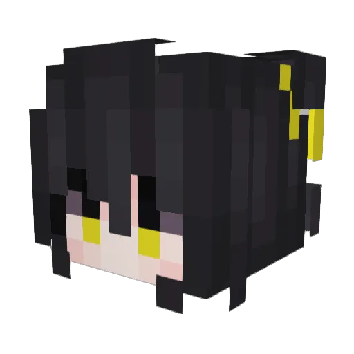 tofu_KA0805 Minecraft avatar head, 3D render