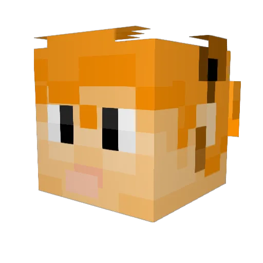 tofuenthusiast Minecraft avatar head, 3D render