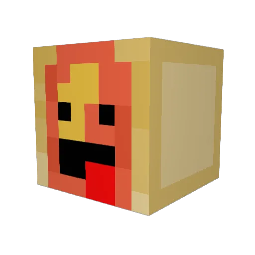 tofumilk Minecraft avatar head, 3D render