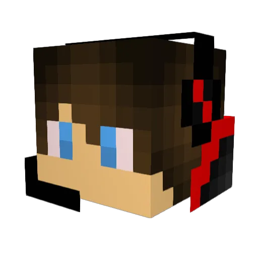 tofunelson Minecraft avatar head, 3D render