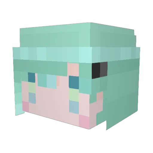 toga7 Minecraft avatar head, 3D render