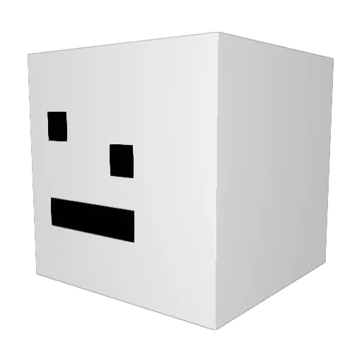 togeeked Minecraft avatar head, 3D render