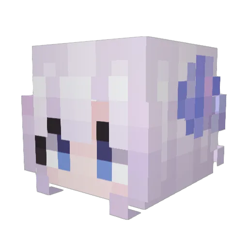 togetrancene Minecraft avatar head, 3D render