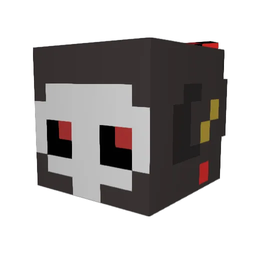 togeuri Minecraft avatar head, 3D render