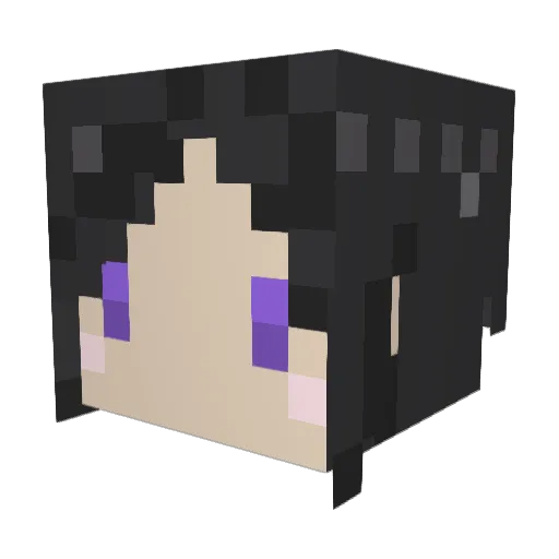 togig Minecraft avatar head, 3D render