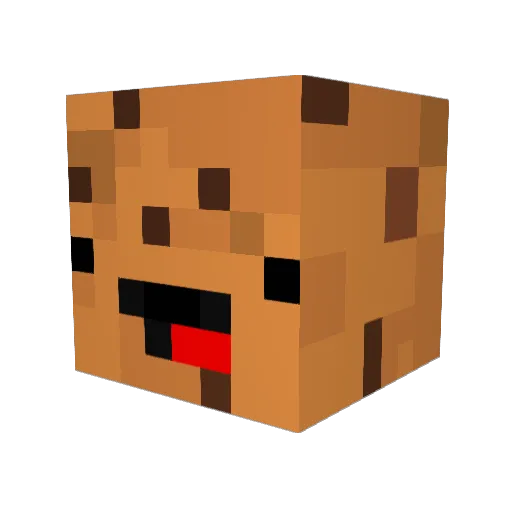 tohkagg Minecraft avatar head, 3D render