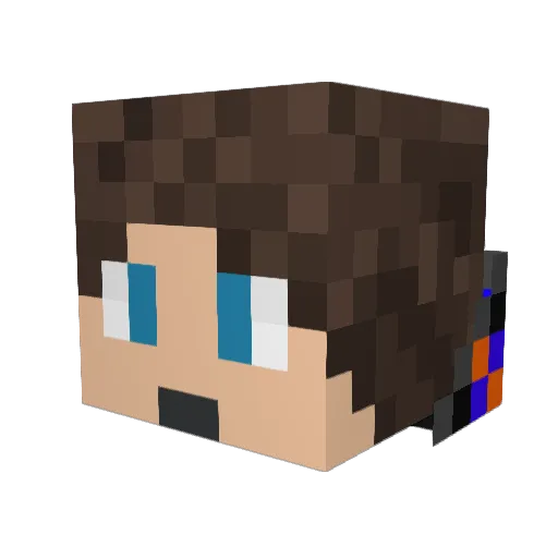 tohon123 Minecraft avatar head, 3D render
