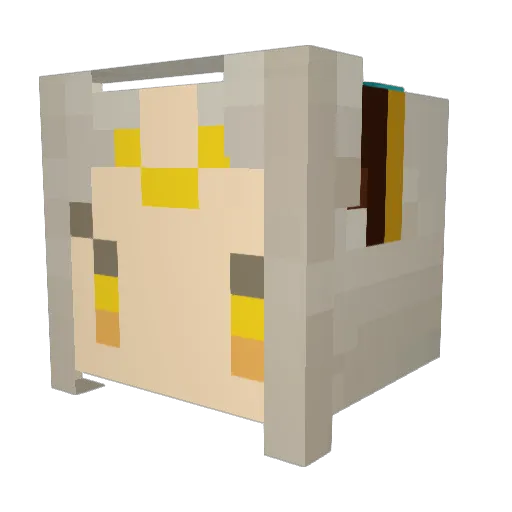 toi10 Minecraft avatar head, 3D render