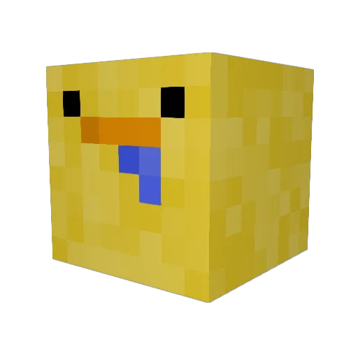 toiletw4ter Minecraft avatar head, 3D render