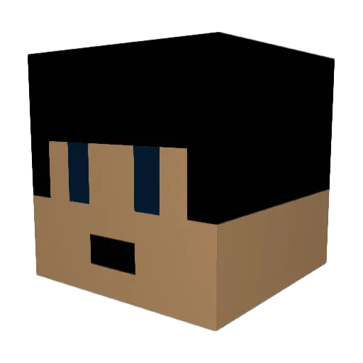 toipkor Minecraft avatar head, 3D render