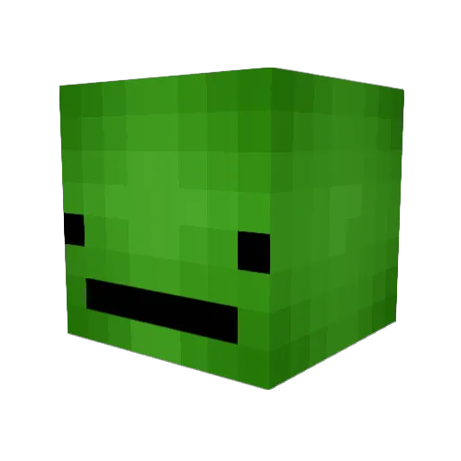 toirtle Minecraft avatar head, 3D render