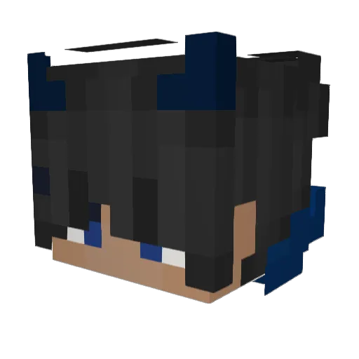tojajem Minecraft avatar head, 3D render