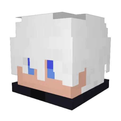 tojiit Minecraft avatar head, 3D render