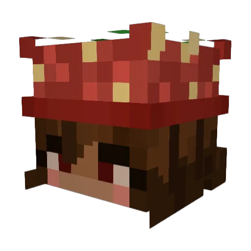 tojimain Minecraft avatar head, 3D render