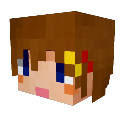 tokathi Minecraft avatar head, 3D render