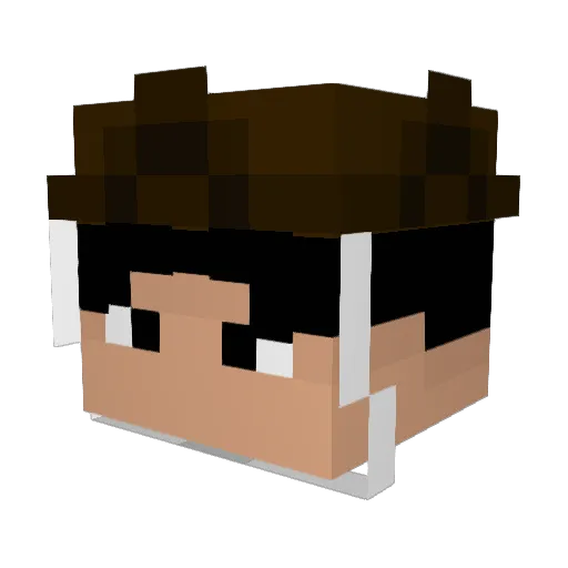 tokazaki Minecraft avatar head, 3D render