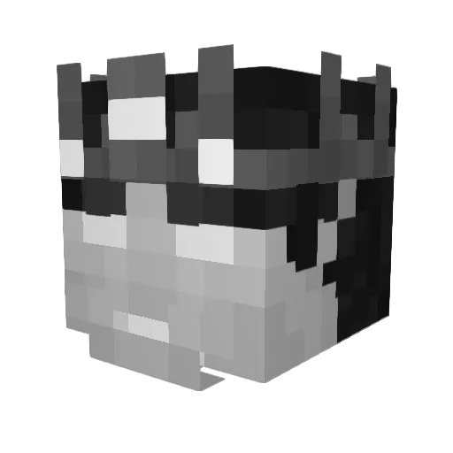 toke7 Minecraft avatar head, 3D render