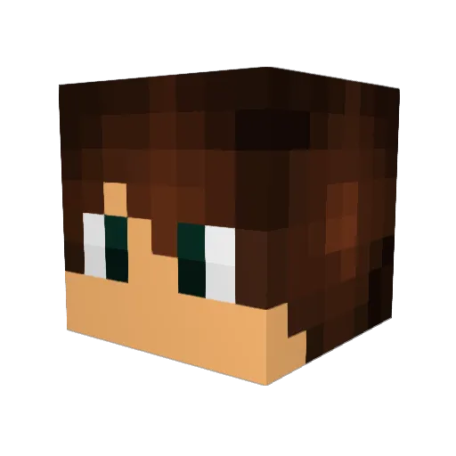 tokex12 Minecraft avatar head, 3D render
