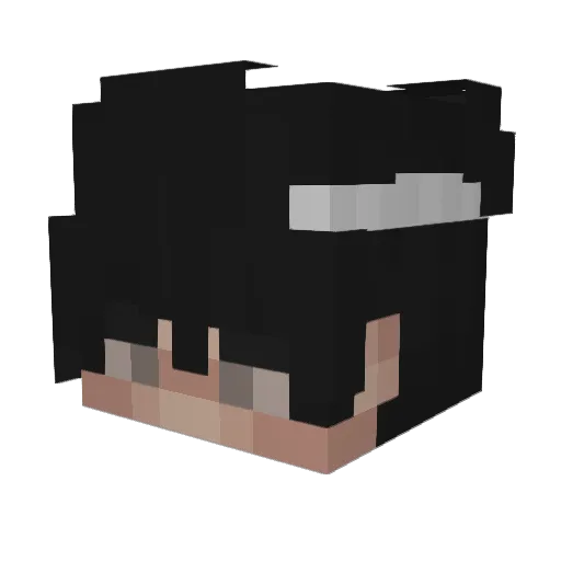 tokfa Minecraft avatar head, 3D render