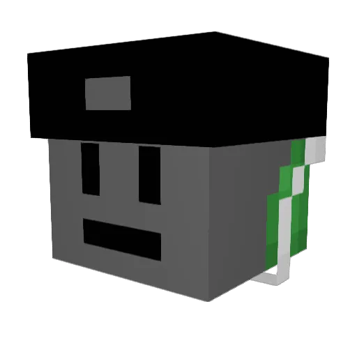 tokgenji Minecraft avatar head, 3D render